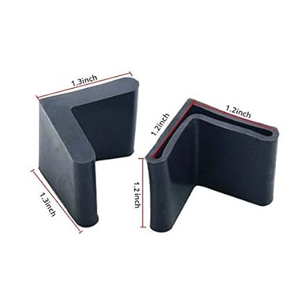 Furniture Cups Tools Home Improvement Flyshop Bed Frame End Caps Angle Iron Leg Black Rubber Foot Covers 2 16 Pcs 50 50mm L Xjjt 16pcs