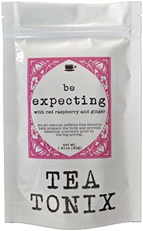 BE EXPECTING Pregnancy Tea with Red Raspberry, Ginger, and Nettles 40g - to Help Prepare the Body and Provide Essential Nutrients Prior to the Big Day