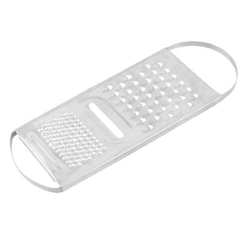 Staninless Steel Flat Grater Slicer Peeler 22cm Long Silver Tone