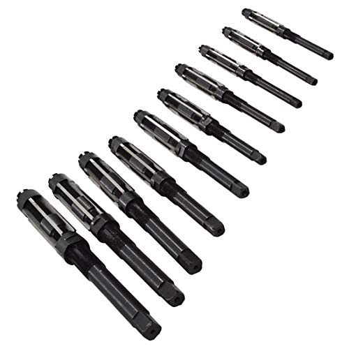 image for WFLNHB 9 Set High Speed Steel Adjustable Hand Reamers, H4-H12, 15/32