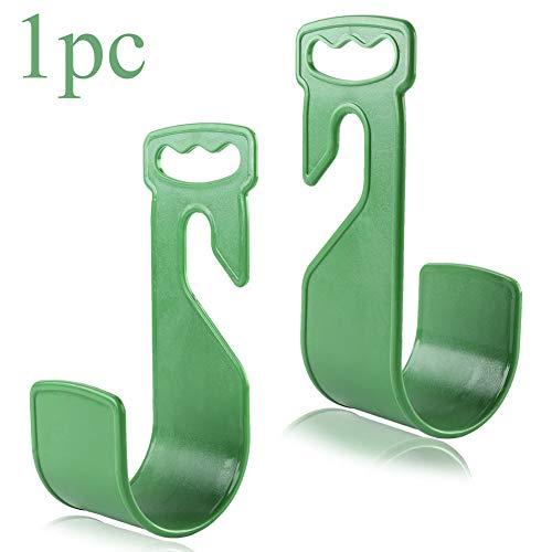 JISETY Hanger Abs Portable Home Storage Durable Hose Holder Rack Flexible Garden Hook Green Wall Mounted Expandable