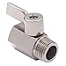 DERNORD 1/2 inch Stainless Mini Ball Valve NPT Female x Male Thread SUS316
