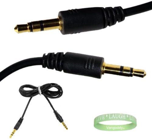 6 feet 3.5mm Auxiliary cable for iPod, MP3, Portable DVD and mobile car video, transforming any vehicle stereo with a 3.5 mm jack into an entertainment system + LIVE * LAUGH * LOVE