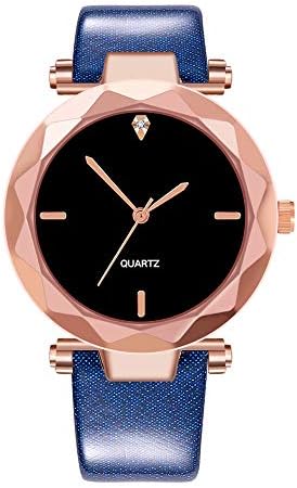 Quartz Watch Woman's High-end Blue Glass Life Waterproof Distinguished Watches for Women Simple Under 5 ❤ Best Gifts for Lovers