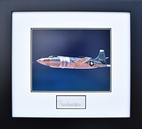 Amazon Com Planejunkie Bell X 1a With Chuck Yeager Signed Framed Photograph Posters Prints
