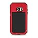 Galaxy S7 Case,Mangix 3C-Aone Gorilla Glass Luxury Aluminum Alloy Protective Metal Extreme Shockproof Military Bumper Finger Scanner Cover Shell Case Skin Protector for Samsung Galaxy S7 (Red)