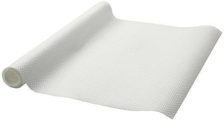 Homesoul Useful and Multipurpose Anti Slip Mat, Anti Skid Mat, Shelf Liner Roll Colored Mats Anti Allergic, Anti Bacterial Mat (White, 45x600 cms)
