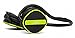 Jarv Joggerz PRO Sports Bluetooth Headphones with Built-in Microphone, Secure Neckband Design - 20 Hours of Run Time - Black/Green