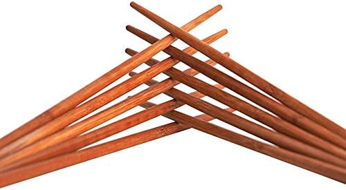 Authentic Long Chinese Bamboo Chopsticks- A Gift Set of 10 pairs-25cm Long