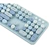 Colorful-Computer-Wireless-Keyboard-Mouse-Combos-Cute-Keyboard-and-Mouse-Set-Typewriter-Flexible-Keys-Office-Full-Sized-Keyboard-24GHz-Dropout-Free-Connection-and-Optical-Mouse-Blue Colorful Computer Wireless Keyboard Mouse Combos, Cute Keyboard and Mouse Set, Typewriter Flexible Keys Office Full…