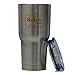 SoArtic Stainless Steel Tumbler 30 oz - Double Wall Insulated Tumbler BPA Free With Splash Proof Clear Lid - Ultimate Large Coffee Mug / Travel Mug for Hot & Cold Drinks