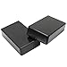 Onwon 5Pcs Black Waterproof Plastic Electric Project Case Junction Box 3.94 x 2.36 x 0.98 inches(100x60x25mm).