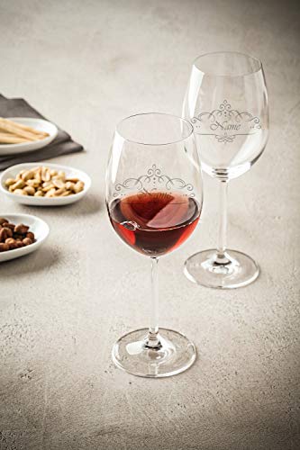 2x Leonardo Weingläser Vintage Weinranke graviert mit Namen & Motiv - Geschenk für Paare - Geschenk für Geburtstag… – Bild 6