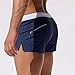 Cocobla Men Swim Brief Sexy Surfing Board Shorts Beach Boxer Swimming Trunks with Pockets Navy Blue