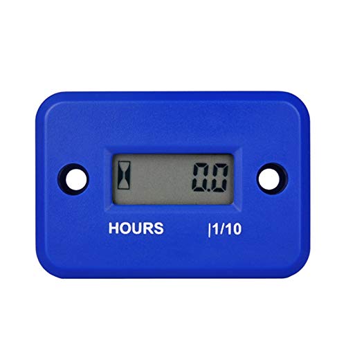 Digital Waterproof Inductive LCD Gasoline Engine Hour Meter Used For Motorcycle Pit Bike Motorbike ATV Motocross Snowmobile Mower Generator Chainsaw