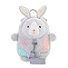 Me Too Kids Leash Bags Toddler Backpack with Safety Harness Playful Preschool Kids Diaper Bag for Little Children(12-36M) Gray Bunny