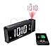 SHANLONYI Projection Alarm Clock with AM/FM Radio, 180° Projector, 7