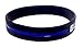 TheAwristocrat 3 Pack of Blue Lives Matter Thin Blue Line Rubber Wristband Silicone Bracelet (Black, Adult (8