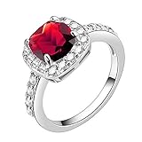 Impression Collection Square Ruby Rings Wedding