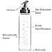 Olive Oil Dispenser Bottle - 2 Pack of 17 oz. Big Olive Oil Dispenser Cruet Stainless Steel Pour Spout,Glass Cooking Oil Vinegar Measuring Dispenser Set for Kitchen and BBQ
