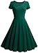 MissMay Women's Retro 1950s Short Sleeve A-Line Cocktail Party Swing Dress