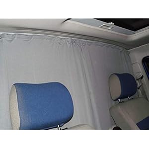 BREMER SITZBEZÜGE Afscheiding cabine zonwering cabine gordijnen compatibel met Mercedes Vito Viano W639 A_GR camping…