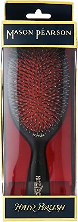 Mason Pearson Large Bristle Nylon Hair Brush Dark Ruby Pneumatic Cushion view 2