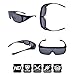 BLUPOND Wrap Around Oversized Sunglasses Fit Over Glasses For Women and Men With Flip Up Polarized Anti Glare Lens