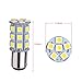 Smautop 10pcs Super Bright Low Power 1157 Led Bulbs BAY15D 7528 2057 2357 27SMD 5050 6500K White for Car RV Turn Signal Backup Reverse Parking LED Light Bulbs-2 Yr Warranty