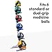 Body-Solid Vertical Medicine Ball Stand - Compact Exercise Ball Holder with Stable, Heavy Gauge Steel Frame - Holds Up to 6 Medicine Balls for Exercise