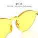 OLINOWL Rimless Thick Sunglasses Oversized Colored Transparent Round Eyewear Retro Eyeglasses for Women Men