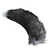 BeautyMood 43cm Supper Huge and Fluffy Golden Gray Fox Tail Fur Cosplay Toy Handbag Accessories Key Chain Ring Hook Tassels
