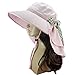 New Fashion Design Cotton Blend Women Wide Brim Uv Neck Protection Sun Hat Outdoor Hiking Fishing Cap