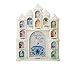 Mozlly White Fairy Tales Do Come True Castle Baby First Year Collage Photo Frame Glitter Finish 12 x 9.5 Inch Nursery Room Decor for Little Prince & Princess 1 Month-1 Year Pictures