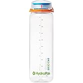 HydraPak Recon Twist & Sip - Wide Mouth Recycled Plastic Water Bottle (24oz or 32oz) - Eco Friendly, BPA Free, Easy Carry