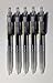 MUJI Clear Ballpoint Gel Pen [Blue-black] 0.5mm x 5