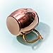 Izycal Moscow Mule Mug | Copper With Drink Like A King Logo | 16 Ounce | Rose Gold Barrel Shaped