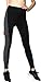 Neonysweets Womens Running Yoga Pants Workout Leggings with Pocket Black Gray M