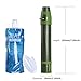 Axmda Personal Water Filter, Mini Portable Purifier Survival, Hiking, Camping, Travel, and Emergency, with 0.03 Micron 3 Stage Filtration, 1000L Emergency Preparedness Kits