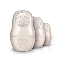 Fred M-CUPS White Matryoshka Dry Measuring Cups, Set of 6