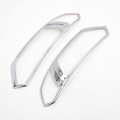 Pynxn - For Ford EcoSport 2013 2014 2015 2016 Chrome Front Head Lights Lamp Hoods Covers