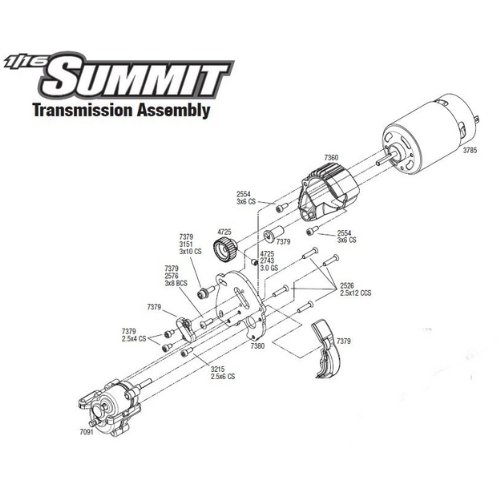 Traxxas 7360 Finned Aluminum Motor Mount (for 550 motors)