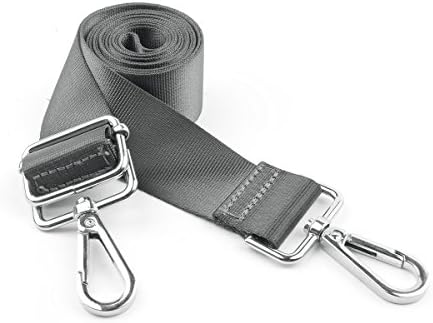 EKOOS Replacement Shoulder Strap Universal Adjustable Belt with Metal Swivel Hooks for Luggage Duffel Computer Bags Laptop Case Crossbody Bag (Gray)