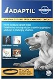 Adaptil Dap Calm On - The - Go Dog Appeasing Pheromone Odorless Collar for Anxiety Stressful Large and Medium Dogs Max Adjustable Neck Size 24.6 Inches