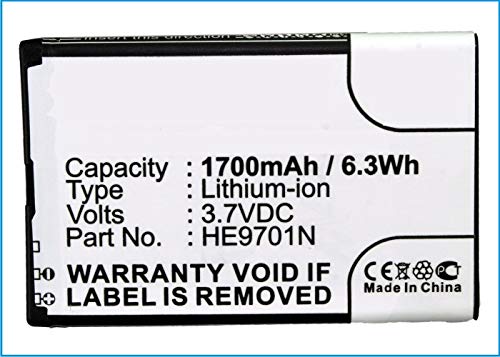 Synergy Digital Electronic Magnifier Battery, Compatible with Zoomax Snow 4.3" Electronic Magnifier, (Li-ion, 3.7V, 1700mAh) Ultra High Capacity, Replacement for Sonocaddie G-4L Battery