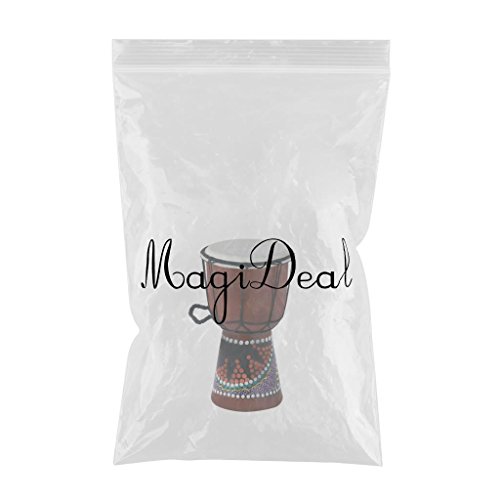 image for MagiDeal Solid Mahogany Djembe Bongo African Style Drum Novelty Hand P