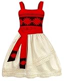 AmzBarley Moana Little Girls' Dress Princess Roleplay Halloween Party Dresses Age 3-4 Years Size 4T