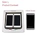 CEESC Cat Flap Door Magnetic Pet Door with 4 Way Lock for Cats, Kitties and Kittens, 2 Sizes and 2 Colors Options (L- Inner Size: 7.08