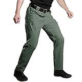 Susclude Men’s Outdoor Work Quick Dry Military Tactical Pants Summer Hiking Pants Mens Lightweight Cargo Pants