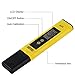 Digital pH Meter for Household Drinking Water, Aquarium, Swimming Pools and Hydroponics, 0.01 pH Resolution,0.00-14.00 Range,Pocket Size(Yellow)
